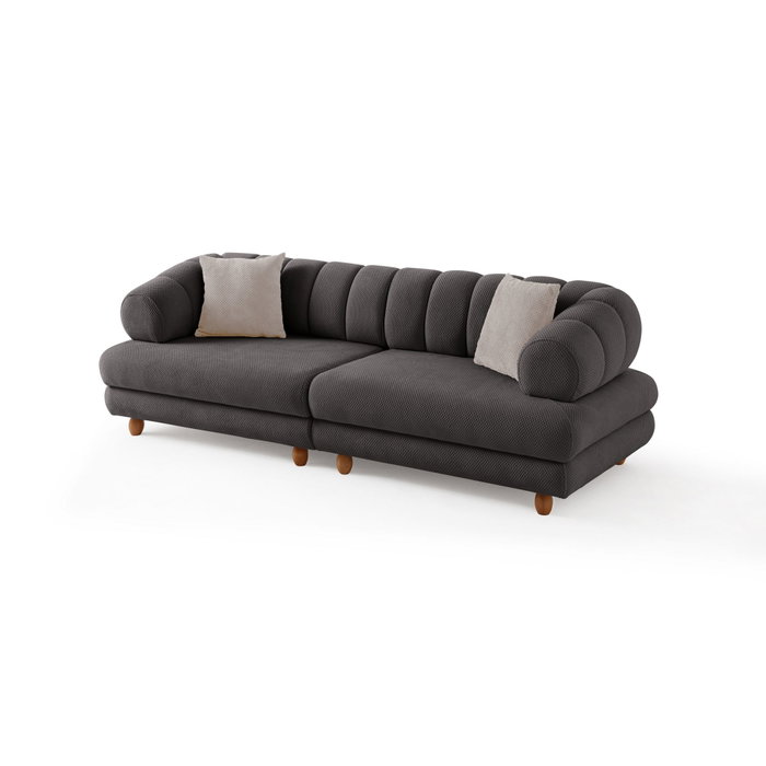 Atelier Del Sofa Gloria - Sofá de 3 Plazas Antracita
